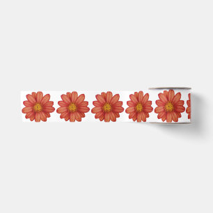 Ruban En Satin fleur rouge