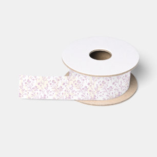 Ruban En Satin Fleurs bruissantes Chaud Lilac - Neutre