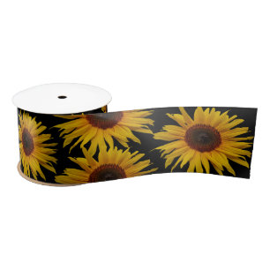 Ruban En Satin Fleurs de soleil