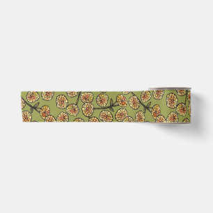 Ruban En Satin Fleurs de Tagetes Motif Tagetes