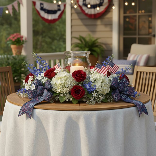 Ruban En Satin Fleurs patriotiques  (Créateur téléchargé)