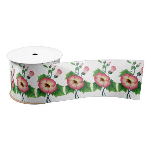 Ruban En Satin Fleurs rose pâle Thunder_Cove