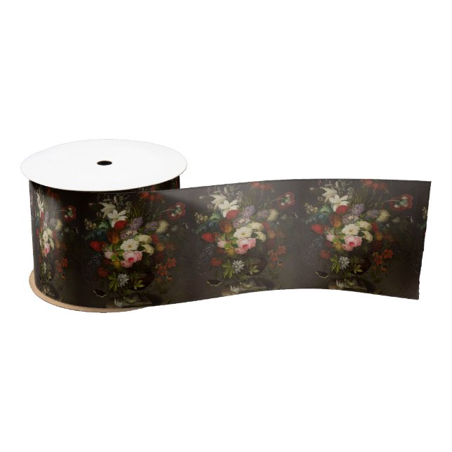 Ruban En Satin Fleurs vintages Henryka Beyer (Bobine)