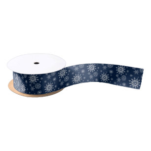 Ruban En Satin Flocon de neige Satin Ribbon
