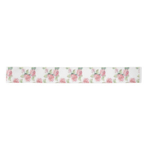 Ruban En Satin Flore de rose rose chic Shabby personnalisée