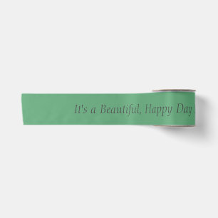 Ruban En Satin Forest Green 5FA777 - Message personnalisé ou vide
