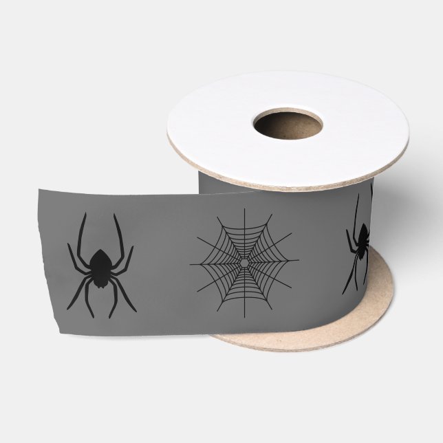 Ruban En Satin Formes d'araignée et de toile d'araignée sur Hallo (Bobine)