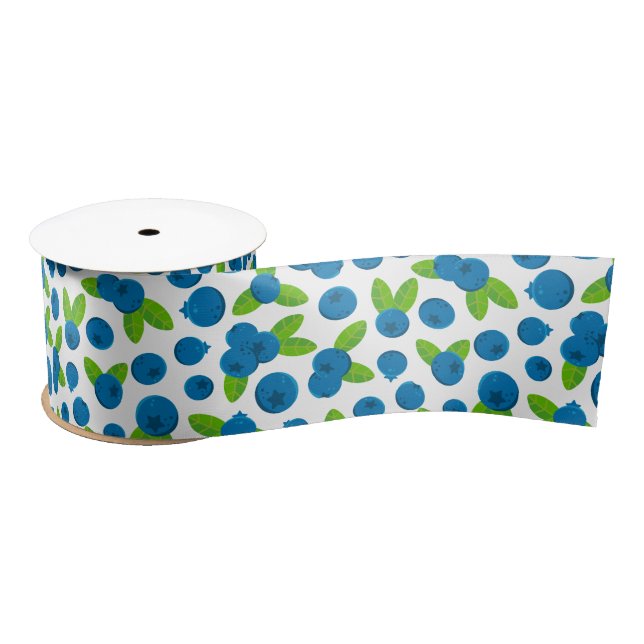 Ruban En Satin Fresh Blueberry (Bobine)