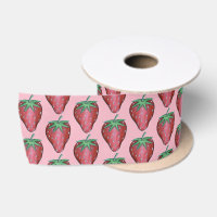 Fruits de fraises rouges juteuses roses Imprimer