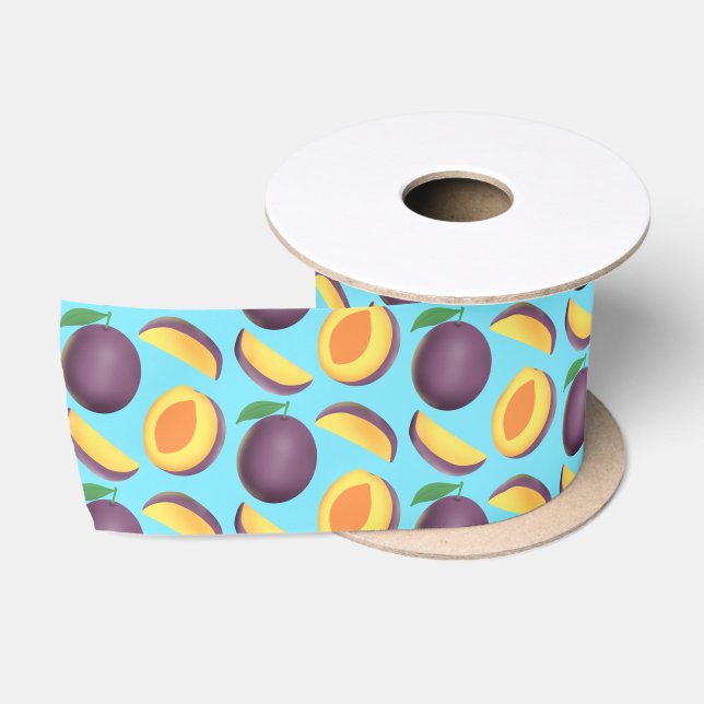 Ruban En Satin Fruits de prune (Bobine)
