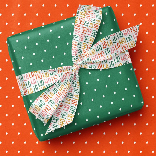 Ruban En Satin Fun festif falala hohoho vacances de Noël (Créateur téléchargé)