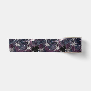 Ruban En Satin Galaxie Starburst Nébuleuse Violette Constellation