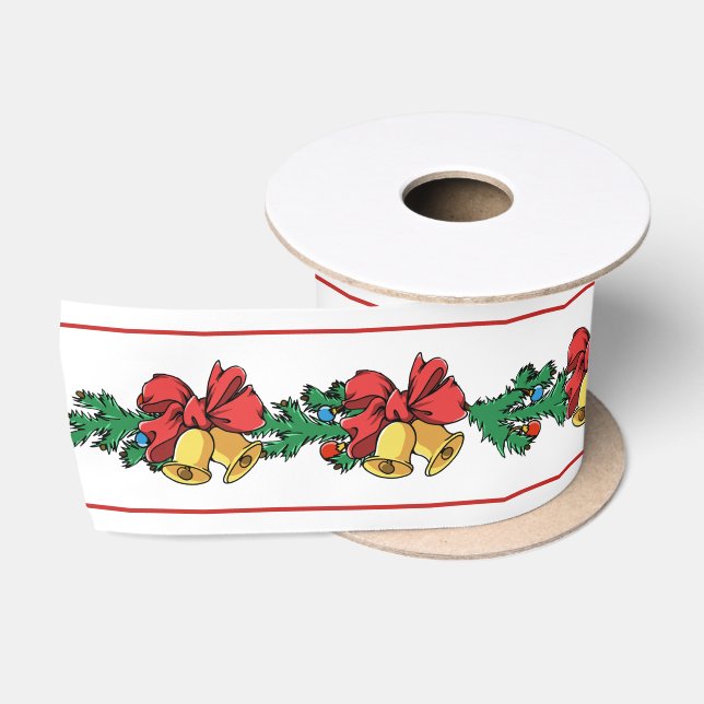Ruban En Satin Garland de Noël (Bobine)