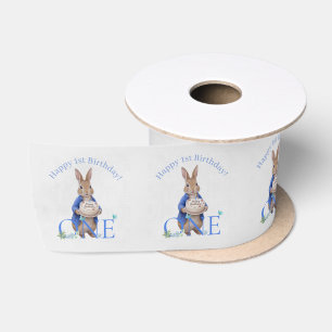 Ruban En Satin Gâteau d'anniversaire classique de lapin Premier A
