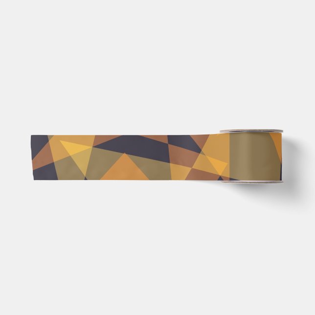 Ruban En Satin Géométrique, cool, tendance, moderne, triangles si (Devant)