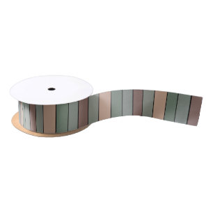 Ruban En Satin Grandes Vertes Et Noires Brown Sur Papier Aquarell