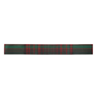 Ruban En Satin Green and Red Plaid Tartan Ribbon