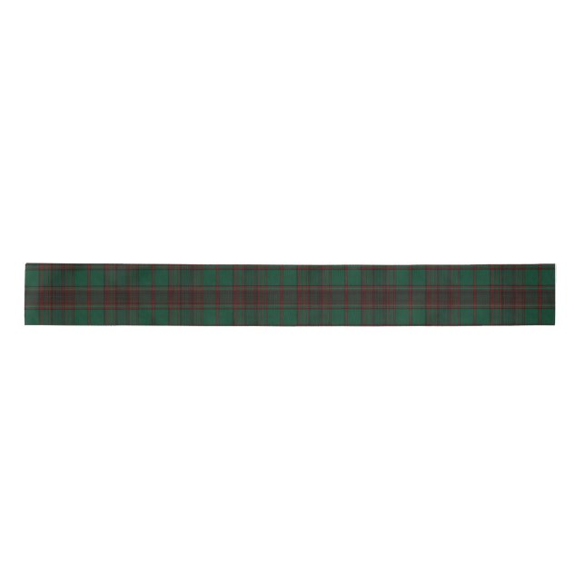 Ruban En Satin Green and Red Tartan Plaid Ribbon (Devant)