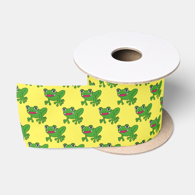 Ruban En Satin Grenouille drôle (Bobine)