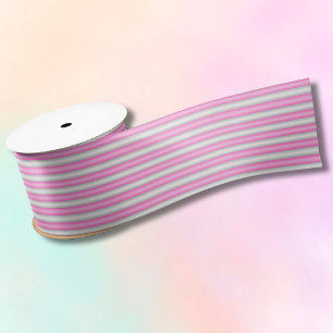 Ruban En Satin Grilles roses néon modernes avec effet 3D