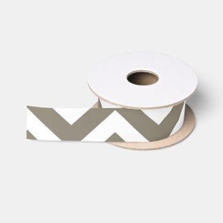 Ruban En Satin Gris et blanc Chevron épais Mariage Anniversaire V