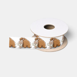 Ruban En Satin Grosse bande dessinée cool de mammouth brun