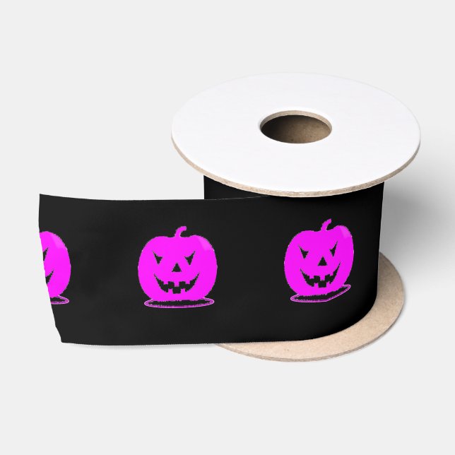 Ruban En Satin Halloween rose Jack o lanterne Thunder_Cove (Bobine)