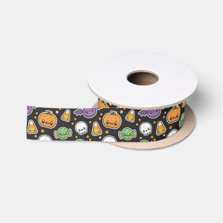 Ruban En Satin Halloween Traite le Motif