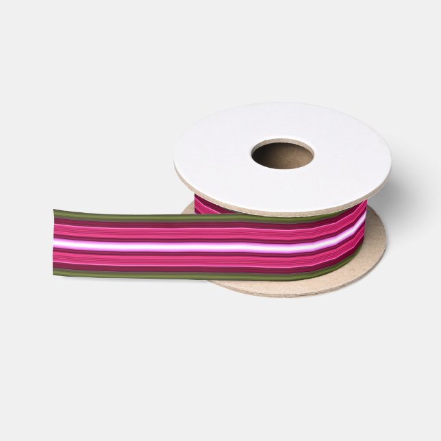 Ruban En Satin HAMbyWG - Tourmaline Stripe (Bobine)