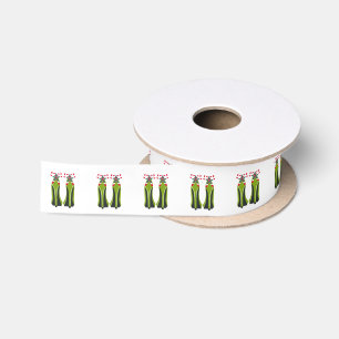 Ruban En Satin Haut talons verts avec Sucres de canne