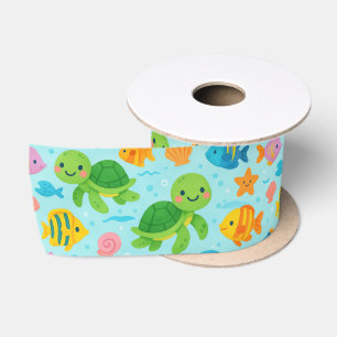 Ruban En Satin Hawaii heureux honu