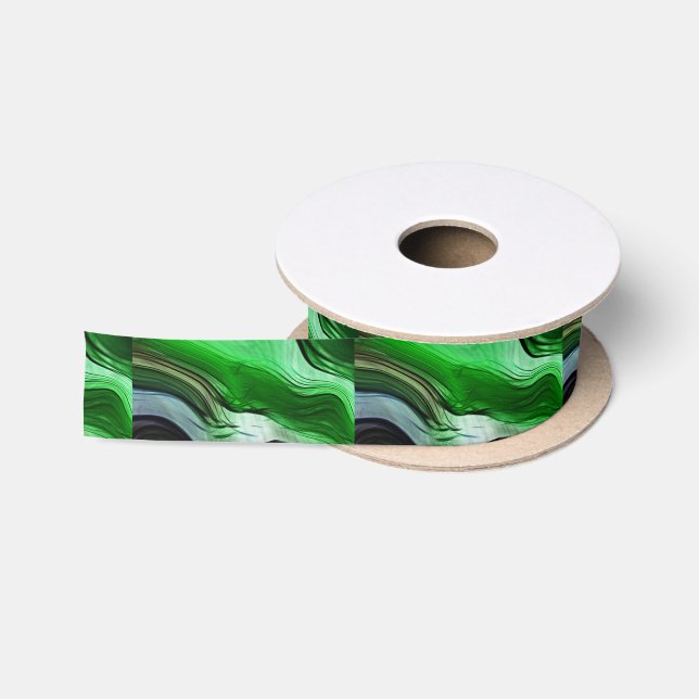 Ruban En Satin Herbe liquide (Bobine)