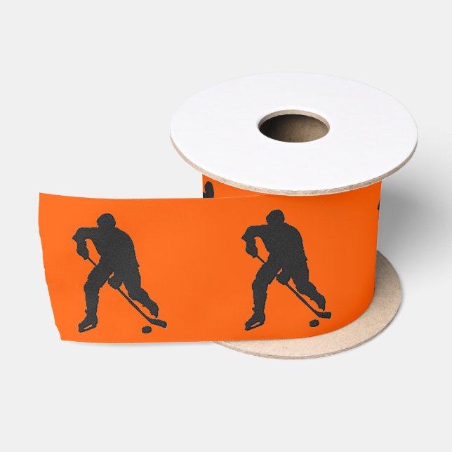 Ruban En Satin Hockey Orange (Bobine)
