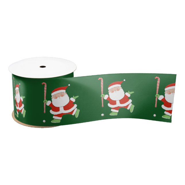 Ruban En Satin Hockey sur gazon Noël (Bobine)