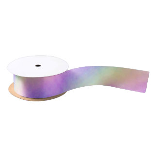 Ruban En Satin holo rainbow soft ombre :