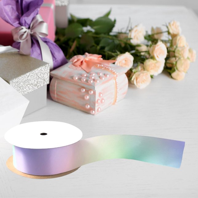 Ruban En Satin Holographique rose violet arc-en-ciel (Créateur téléchargé)