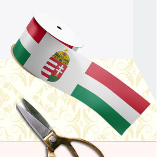 Ruban En Satin Hongrie Ruban, Emblème, patriotique, drapeau hongr
