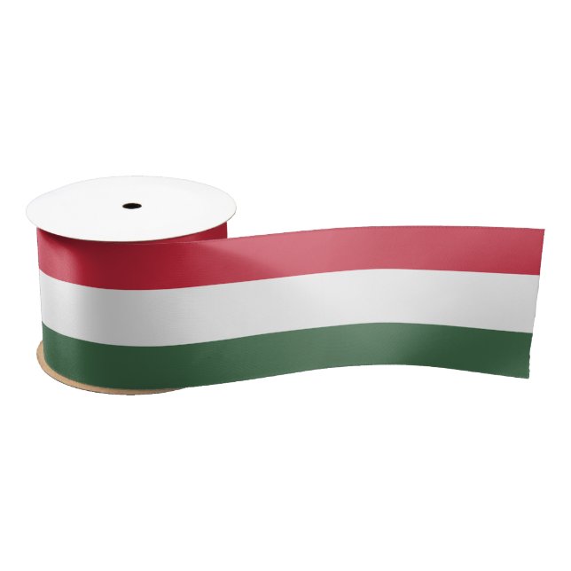 Ruban En Satin Hungary flag  (Bobine)