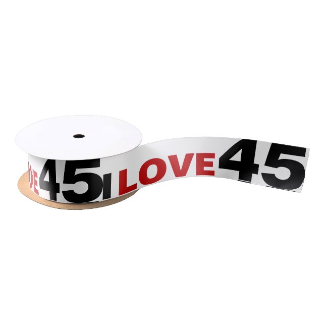 Ruban En Satin I Love 45 (Bobine)