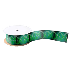 Ruban En Satin ID ADN Science Médicale Verte