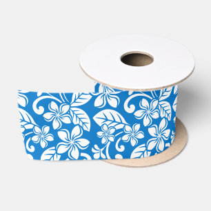 RUBAN EN SATIN ÎLE PLUMERIA (CIEL BLEU) SATIN RIBBON