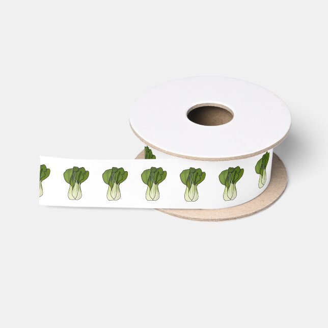Ruban En Satin Illustration de Bok choy (Bobine)