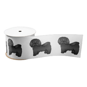 Ruban En Satin Illustration de chien de dessin animé mignon Havan