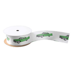 Ruban En Satin Illustration de dessin de voiture classique 1959