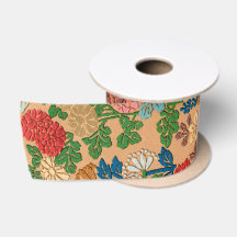 Illustration de motif de éventail de fleurs japona