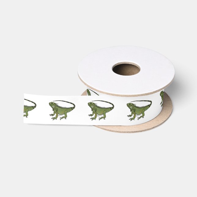 Ruban En Satin Illustration d'Iguana (Bobine)