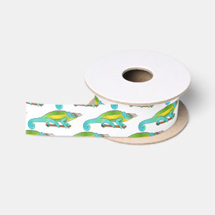 Ruban En Satin Illustration du caméléon de Jackson