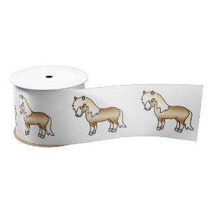 Ruban En Satin Illustration du dessin animé Palomino Shetland Pon