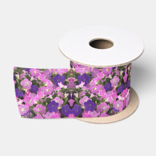 Ruban En Satin Image photo de fleurs de liseron rose et violet