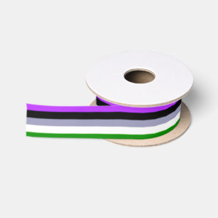 Ruban En Satin Indicateur Falln Genderqueer Pride